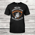 Bikergod Motorcycle Never Underestimate An Old Man With A Motorcycle T-shirt, Crew-neck Sweatshirt, Hoodie, Tank Top, V-neck T-shirt Design 2D Full Printed Sizes S - 5XL - NABY201