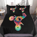 Bikergod Motorcycle Motocross Dirt Bike Bedding Set Cover Design 3D - NABY247