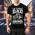 Bikergod Motorcycle I Am A Biker Dad T-shirt, Crew-neck Sweatshirt, Hoodie, Tank Top, V-neck T-shirt Design 2D Full Printed Sizes S - 5XL - NABU200
