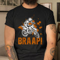 Bikergod Motorcycle Braap Dirt Bike Motocross T-shirt, Crew-neck Sweatshirt, Hoodie, Tank Top, V-neck T-shirt Design 2D Full Printed Sizes S - 5XL - NABY210