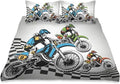 Bikergod Motorcycle Racers Riding Motocross Bedding Set Cover Design 3D - NABY244