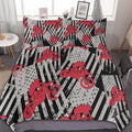 Bikergod Motorcycle Motocross USA Flag Bedding Set Cover Design 3D - NABY237