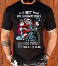 Bikergod Motorcycle Santa Ride Motorbike The best way for Christmas cheer T-shirt, Crew-neck Sweatshirt, Hoodie, Tank Top, V-neck T-shirt Design 2D Full Printed Sizes S - 5XL - NABQ302