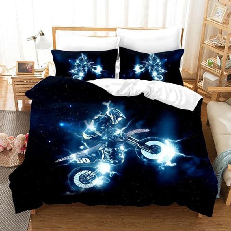 Bikergod Motorcycle Bedding Set Cover Design 3D - NABT410