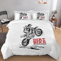 Bikergod Motorcycle Motocross Dirt Bike Championship Bedding Set Cover Design 3D - NABT358