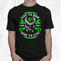 Bikergod Motorcycle Live To Ride Ride To Live Skull Biker T-shirt, Crew-neck Sweatshirt, Hoodie, Tank Top, V-neck T-shirt Design 2D Full Printed Sizes S - 5XL - NABY222