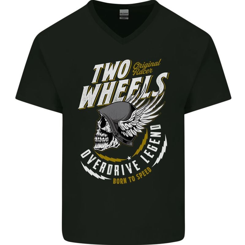 Bikergod Motorcycle Two Wheels Born To Speed T-shirt, Crew-neck Sweatshirt, Hoodie, Tank Top, V-neck T-shirt Design 2D Full Printed Sizes S - 5XL - NABE259