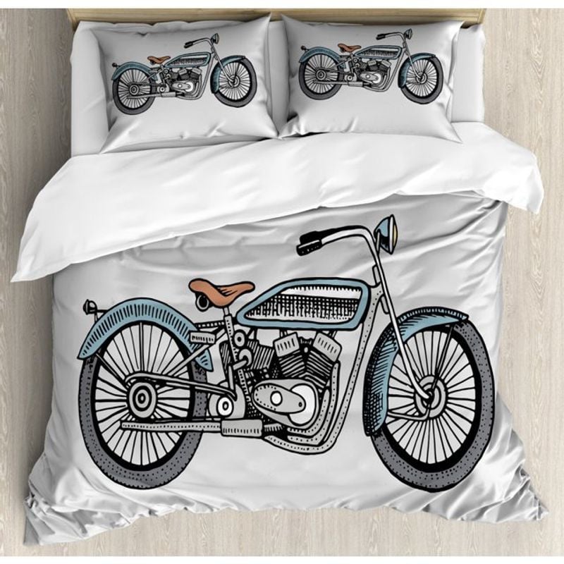 Bikergod Motorcycle Motocross Bedding Set Cover Design 3D - NABT326