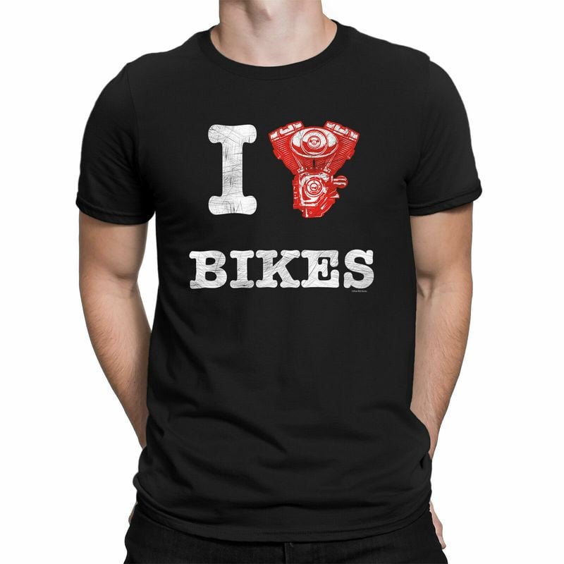 Bikergod Motorcycle I Love Bikers T-shirt, Crew-neck Sweatshirt, Hoodie, Tank Top, V-neck T-shirt Design 2D Full Printed Sizes S - 5XL - NABE245