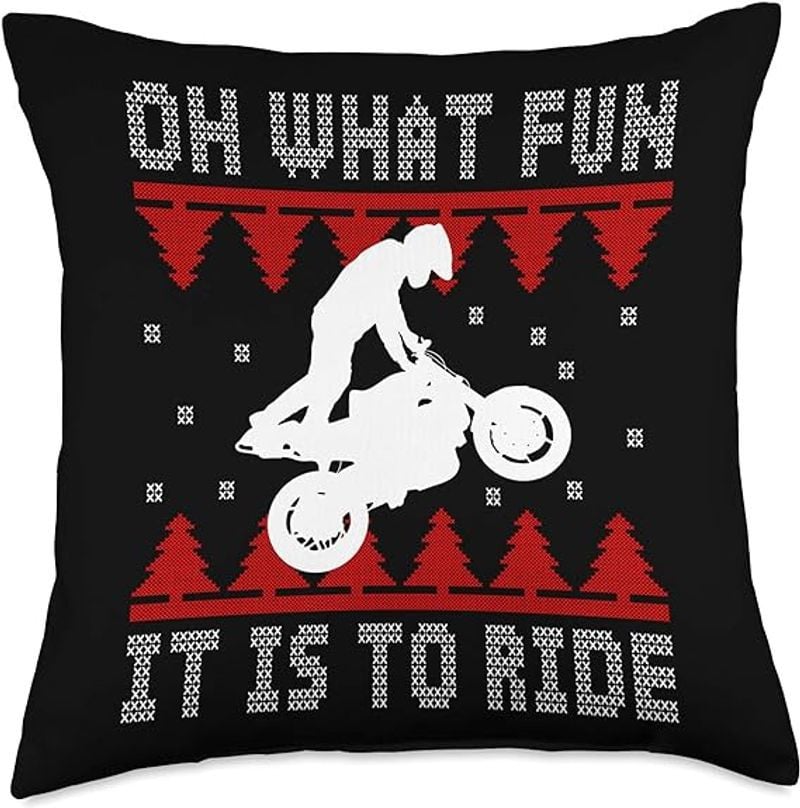 Bikergod Motorcycles Christmas Oh What Fun It Is To Ride Pillow Case Design 3D Full Printed NABE267