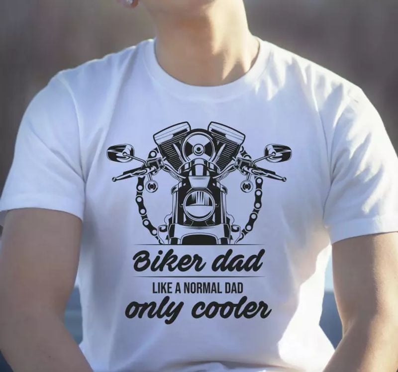 Bikergod Motorcycle Biker dad T-shirt, Crew-neck Sweatshirt, Hoodie, Tank Top, V-neck T-shirt Design 2D Full Printed Sizes S - 5XL - NABU211