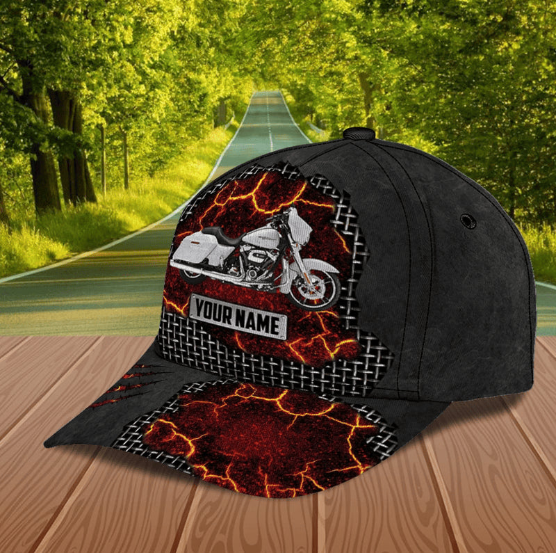 Bikergod Motorcycle Custom Name Classic Cap NABJ187