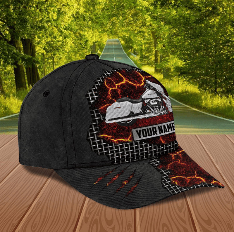 Bikergod Motorcycle Custom Name Classic Cap NABJ187