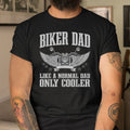 Bikergod Motorcycle Biker Dad T-shirt, Crew-neck Sweatshirt, Hoodie, Tank Top, V-neck T-shirt Design 2D Full Printed Sizes S - 5XL - NABR290