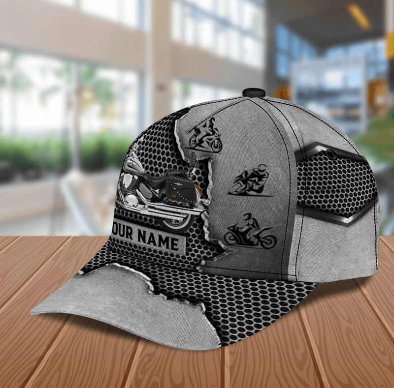 Bikergod Motorcycle Custom Name Classic Cap NABJ176