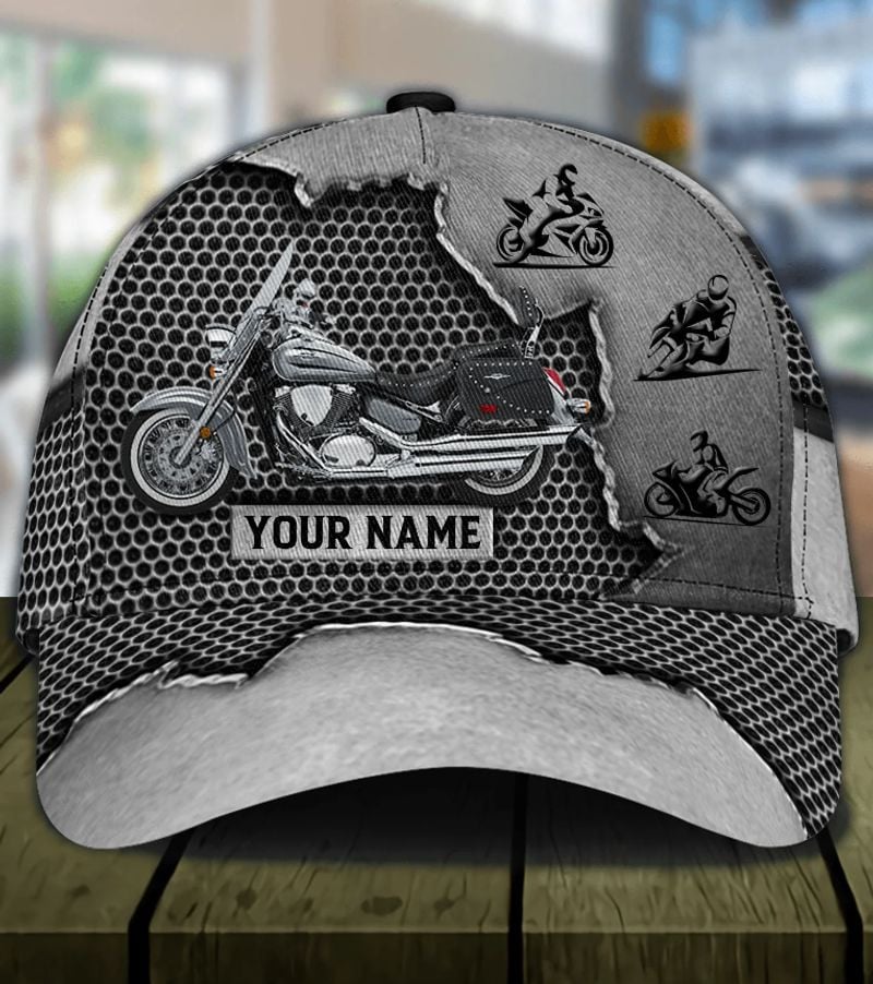Bikergod Motorcycle Custom Name Classic Cap NABJ176