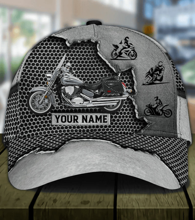 Bikergod Motorcycle Custom Name Classic Cap NABJ176