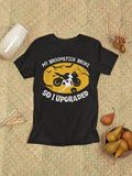 Bikergod Motorcycle Halloween My Broomstick Broke so I Upgraded T-shirt, Crew-neck Sweatshirt, Hoodie, Tank Top, V-neck T-shirt Design 2D Full Printed Sizes S - 5XL - NABK210
