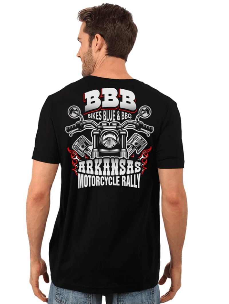 Bikergod Motorcycle BBB BIKES BLUES & BBQ T-shirt, Crew-neck Sweatshirt, Hoodie, Tank Top, V-neck T-shirt Design 2D Full Printed Sizes S - 5XL - NABF287