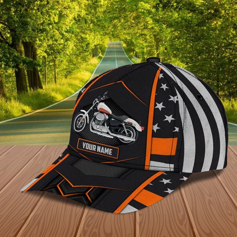 Bikergod Motorcycle Custom Name Classic Cap NABJ202