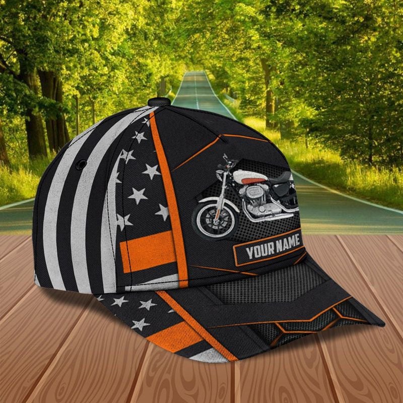 Bikergod Motorcycle Custom Name Classic Cap NABJ202
