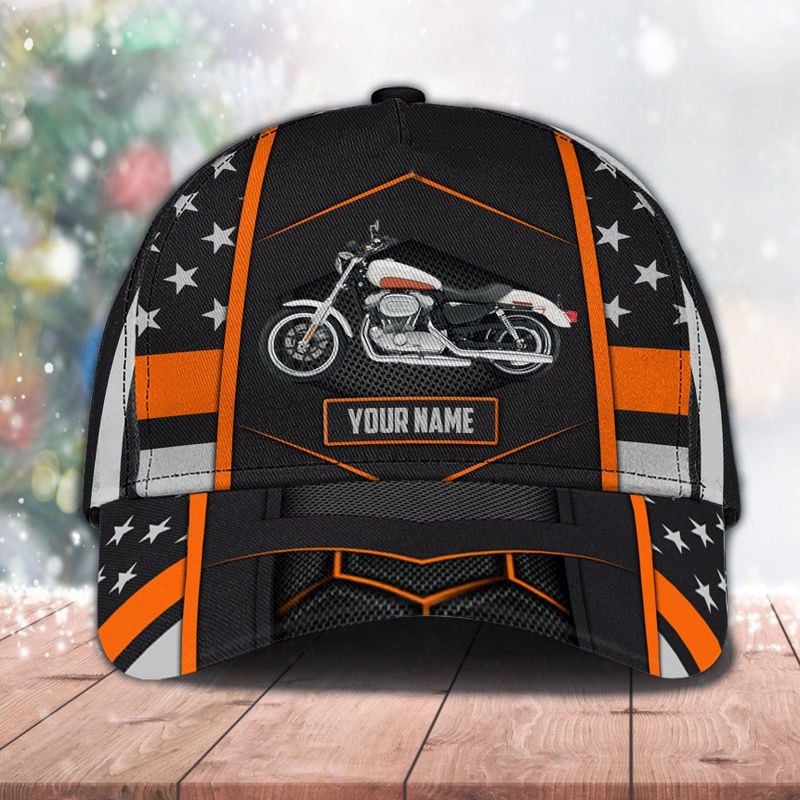 Bikergod Motorcycle Custom Name Classic Cap NABJ202