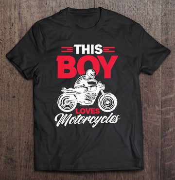 Bikergod Motorcycle This Boy Loves Motorcycles T-shirt, Crew-neck Sweatshirt, Hoodie, Tank Top, V-neck T-shirt Design 2D Full Printed Sizes S - 5XL - NABD292