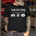 Bikergod Motorcycle Plan For Today Biker Beer Boobs T-shirt, Crew-neck Sweatshirt, Hoodie, Tank Top, V-neck T-shirt Design 2D Full Printed Sizes S - 5XL - NABG170