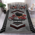 Bikergod Motorcycle Custom Name Bedding Set Cover Design 3D - NABJ166