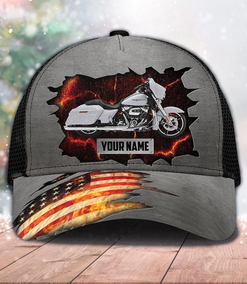 Bikergod Motorcycle Custom Name Classic Cap NABJ193
