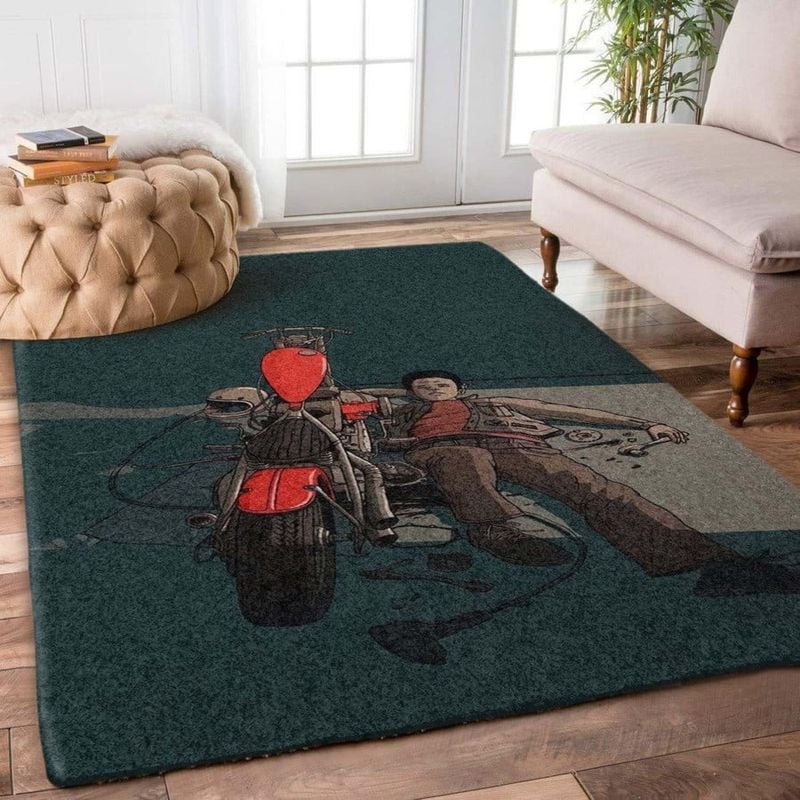 Bikergod Motorcycle Dirt Bike Rug Home Floor Decor NABL337