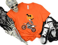 Bikergod Motorcycle Halloween Skeleton Biker T-shirt, Crew-neck Sweatshirt, Hoodie, Tank Top, V-neck T-shirt Design 2D Full Printed Sizes S - 5XL - NABK195