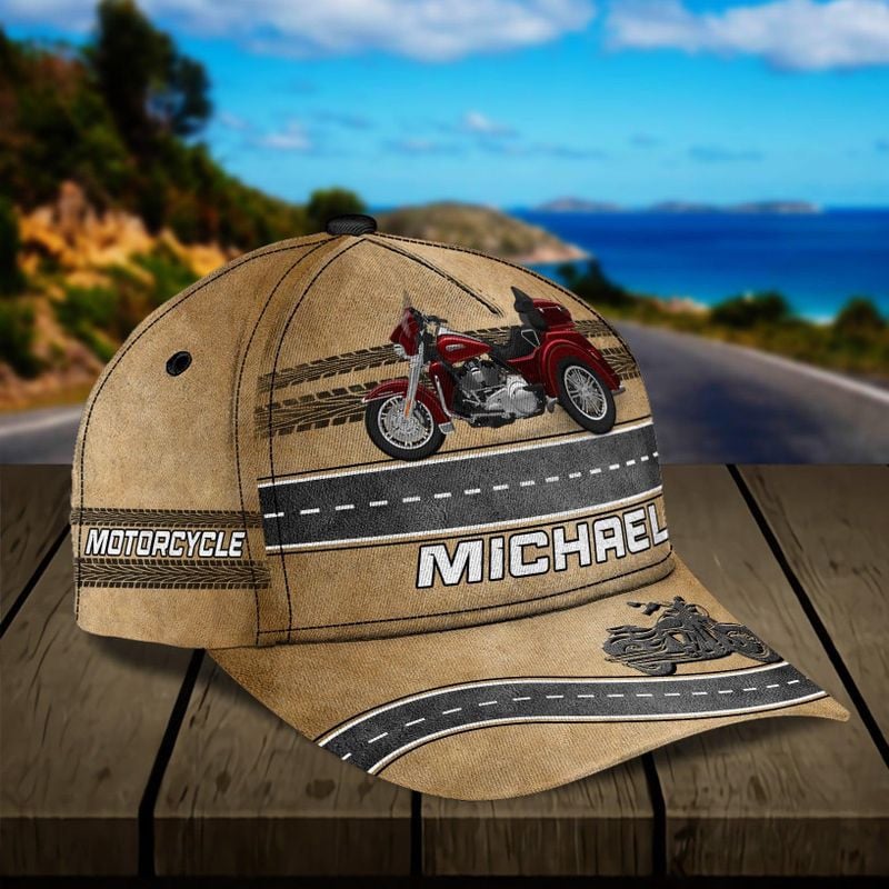 Bikergod Motorcycle Custom Name Classic Cap NABJ164
