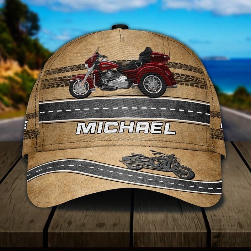 Bikergod Motorcycle Custom Name Classic Cap NABJ164