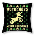 Bikergod Motorcycles Biker Motocross Merry Christmas Pillow Case Design 3D Full Printed NABE271
