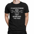 Bikergod Motorcycle I Plan On Spending More Time Behind Bars This Year T-shirt, Crew-neck Sweatshirt, Hoodie, Tank Top, V-neck T-shirt Design 2D Full Printed Sizes S - 5XL - NABE253