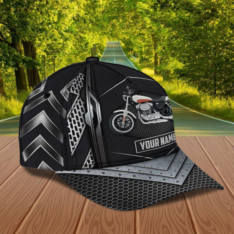 Bikergod Motorcycle Custom Name Classic Cap NABJ195