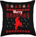 Bikergod Motorcycles Xmas Biker Motocross Merry Brapmas Pillow Case Design 3D Full Printed NABE273