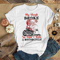 Bikergod Motorcycle Santa Claus Christmas My Sleigh Broke So Now I Ride A Motorcycle T-shirt, Crew-neck Sweatshirt, Hoodie, Tank Top, V-neck T-shirt Design 2D Full Printed Sizes S - 5XL - NABE261