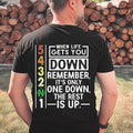 Bikergod Motorcycle When Life Gets You Down Remember Its Only One Down The Rest Is Up T-shirt, Crew-neck Sweatshirt, Hoodie, Tank Top, V-neck T-shirt Design 2D Full Printed Sizes S - 5XL - NABS393