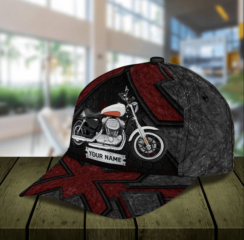 Bikergod Motorcycle Custom Name Classic Cap NABJ159