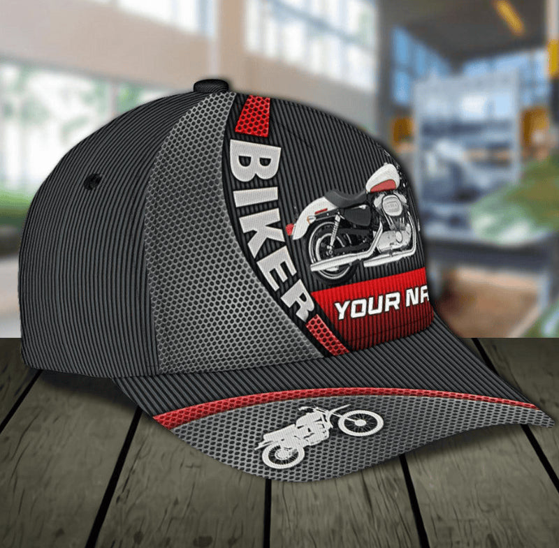 Bikergod Motorcycle Biker Custom Name Classic Cap NABJ173