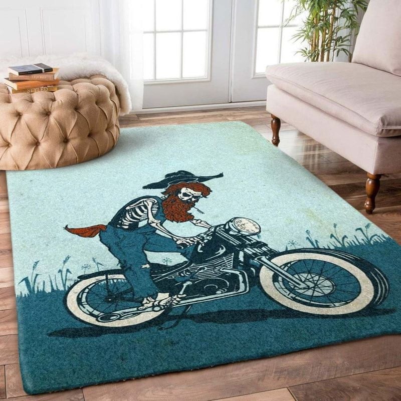 Bikergod Motorcycle Dirt Bike Rug Home Floor Decor NABL338