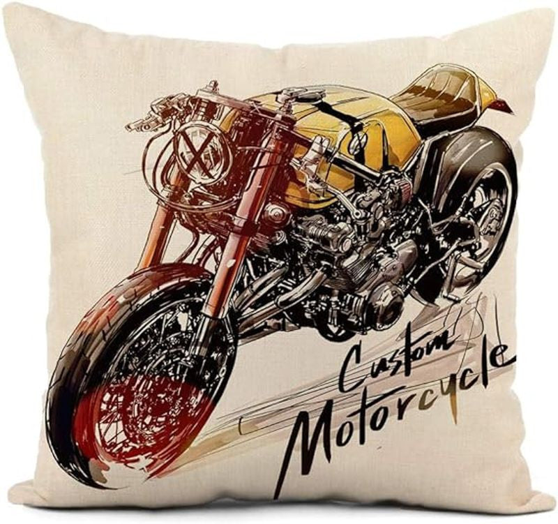 Bikergod Motorcycles Custom Motorcycle Pillow Case Design 3D Full Printed NABE275