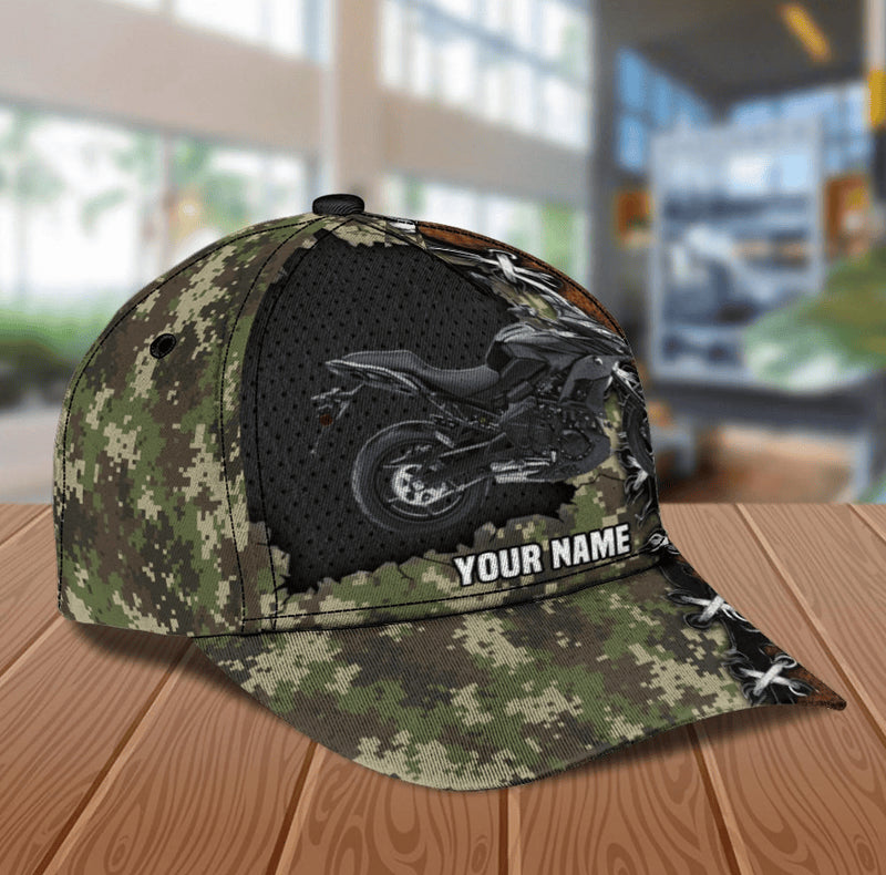 Bikergod Motorcycle Custom Name Classic Cap NABJ177