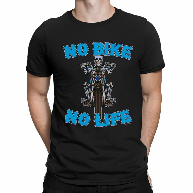 Bikergod Motorcycle No Bike No Life T-shirt, Crew-neck Sweatshirt, Hoodie, Tank Top, V-neck T-shirt Design 2D Full Printed Sizes S - 5XL - NABE252
