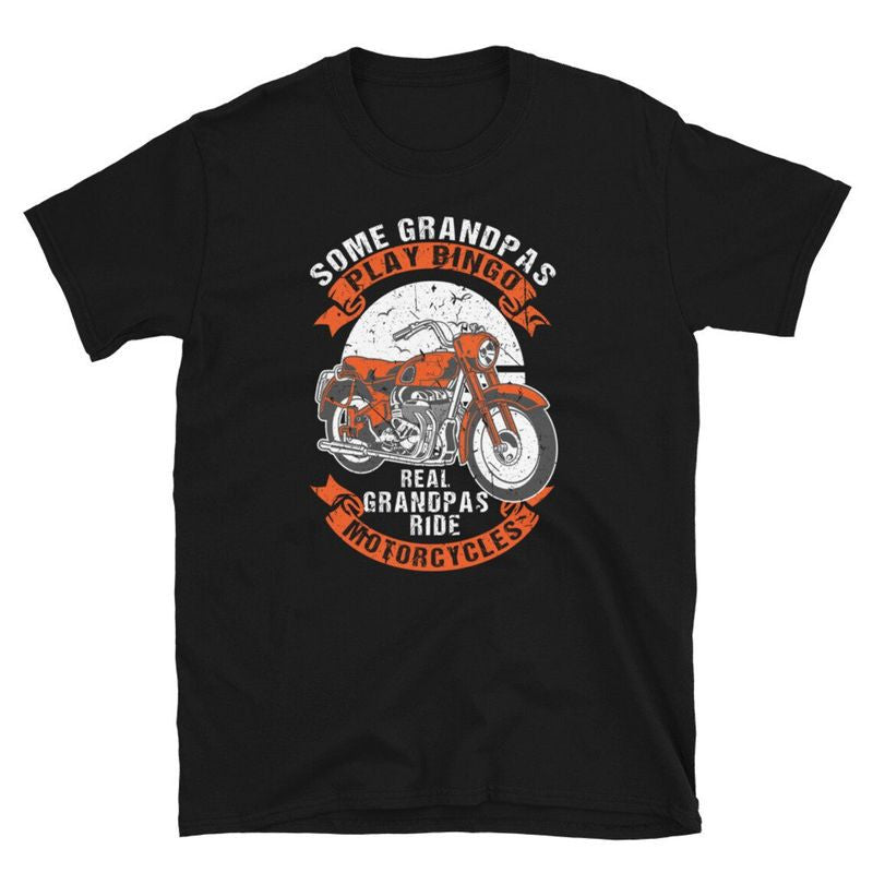 Bikergod Motorcycle Real Grandpas Ride Motorcycles T-shirt, Crew-neck Sweatshirt, Hoodie, Tank Top, V-neck T-shirt Design 2D Full Printed Sizes S - 5XL - NABK213