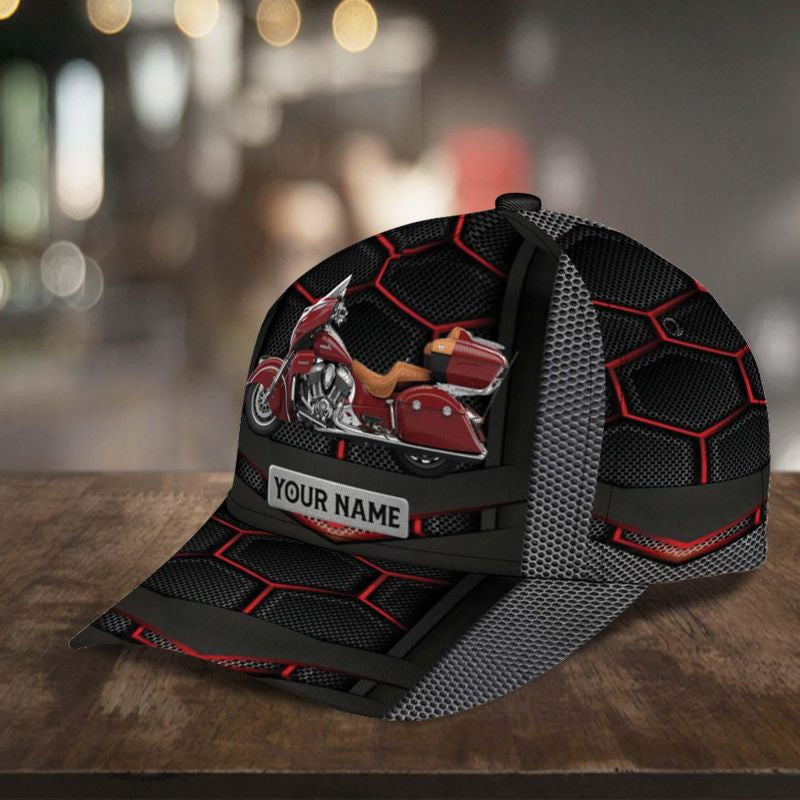 Bikergod Motorcycle Custom Name Classic Cap NABJ137