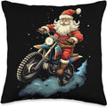 Bikergod Motorcycles Santa Claus Ride Motorcycle Christmas Pillow Case Design 3D Full Printed NABE268
