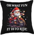 Bikergod Motorcycles Santa On Bike Oh What Fun It Is To Ride Pillow Case Design 3D Full Printed NABE263